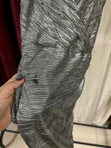 Bershka limited edition Sparkly Silver Party Dress