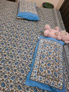 Floral Double Bedsheet with pillow cover