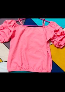 Brand New Womens Party Crop Top With Fancy Sleeves