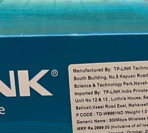 TP-Link 300Mbps Wireless N ADSL2+ Modem Router
