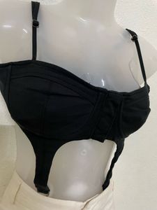 Forever 21  Y2k Korean Black Bralette