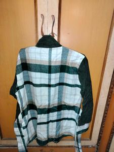 Corduroy Plaid Semi Winter Shirt