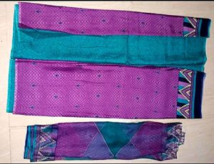 Unstitched Dress Material Of Top, Bottom &amp; Dupatta