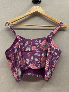 Floral Purple Shrug Set
