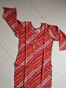 Bandhej Print Beautiful Kurti For Women