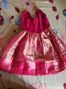 Adorable Pink & Gold Dress