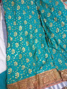 Elegant Gorgeous Grand  Look Designer Saree With Blouse