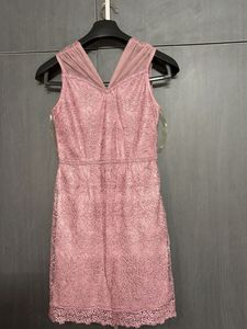 Pink Lace Mini Dress