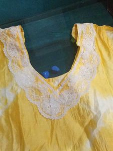 Yellow Embroidered Kurta Set💛🫶