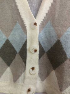 Argyle Knit Vest Top