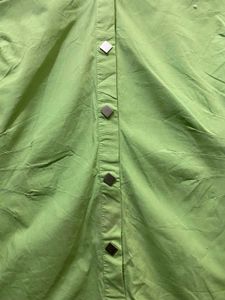 Green Button-Down Shirt 34-36 stretchable