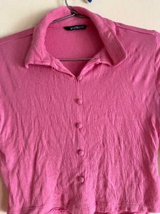 Pink Long Sleeve croptop