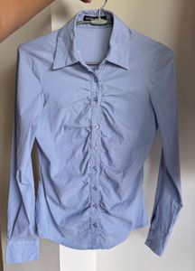 Blue Stripped Fitted Shirt