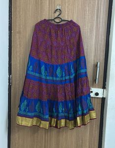 Tiered Ethnic Skirt