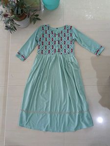 Pastel Embroidered Kurti