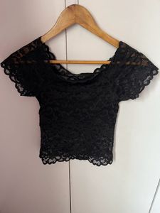 Black Laced Top