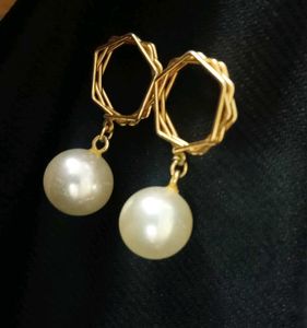 Combo Drop Earrings ,silver and golden