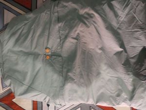 Sage Green Hooded Drawstring Parka