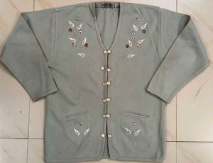 Embroidered Cardigan