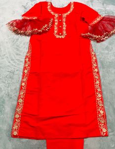 Beautiful Red Suit With Trouser