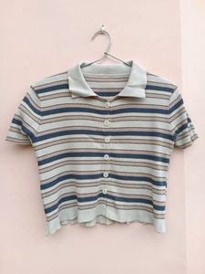 Koren ribbed cardigan top