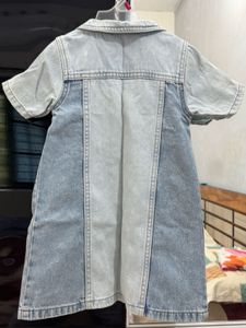 Denim Dress with Patches