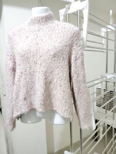 Pink Cozy Knit pullover Sweater