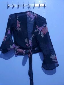 Floral Kurti with Jacket | Stylish Set | Like New