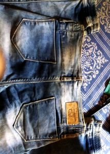 Light Wash Denim Joggers