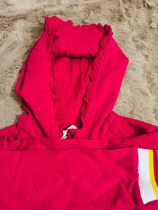 Babyoye Red Hoodie &amp; Pants Set