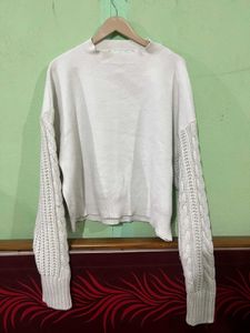 zara cable knit pullover
