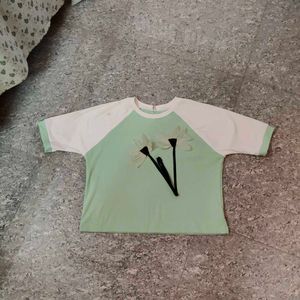 Mint Green Flower Top💚💭