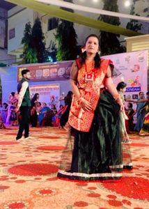Beautiful Langha Net And Satin