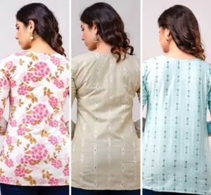 VROEGER Floral Printed Short Kurti for Women Pack