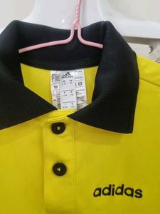 Adidas Yellow Polo tee