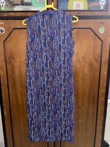 Stylish Blue Printed Tunic Kurta Top