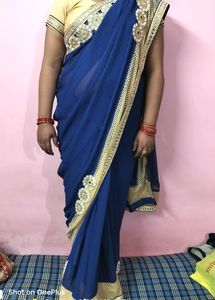 Blue Saree