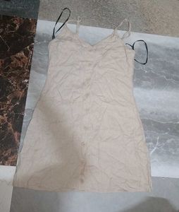 Casual Beige Tank Top