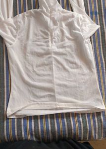 White Turtleneck Top