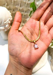 Pink Gemstone Necklace