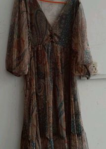 Zudio Net  Paisley Print Dress