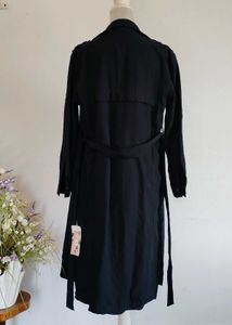 Elegant Black Trench Coat
