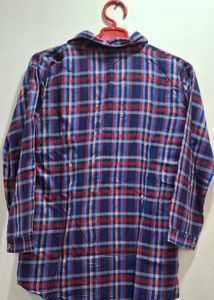 combo Plaid Flannel Shirt