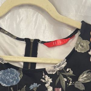 ELLE Floral Stretchable Mini Dress (L)