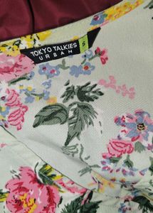 Floral Print Wrap Dress