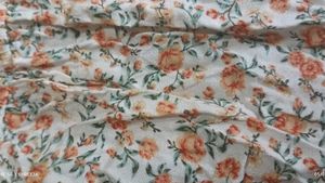 Floral Dress With Bottom Up. Trendy