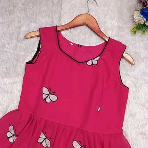 Pink Butterfly Dress