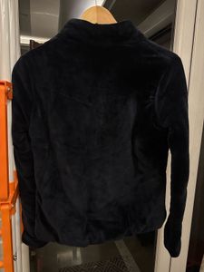 Stylish winter blue Velvet Jacket