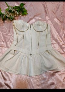 Chic Corset Peplum Top