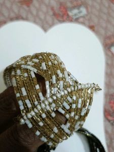 Beaded Coil Bracelets - Set of 2
